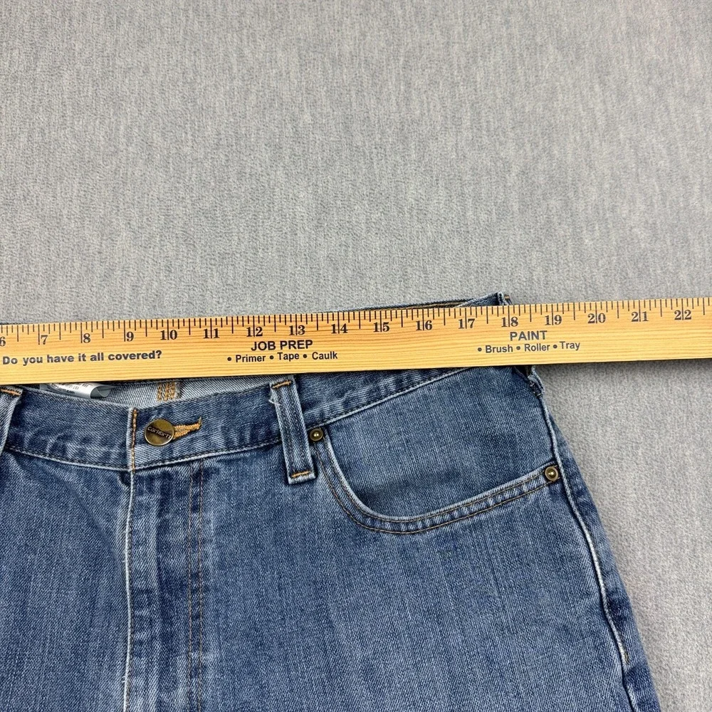 Carhartt Jeans Mens 36x34 Blue Denim Relaxed Fit Straight Holter Workwear 101483